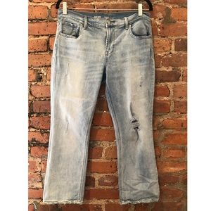 Old Navy flare distressed jeans